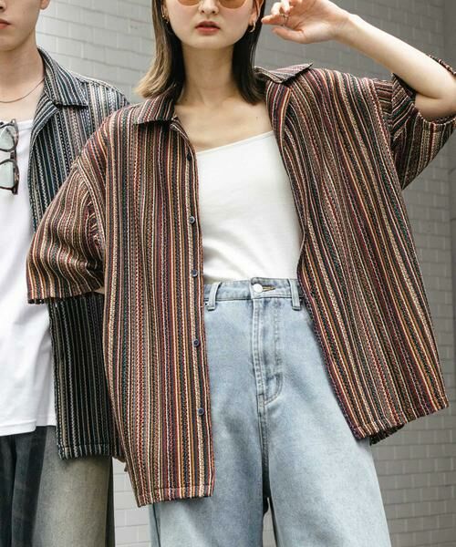 SENSE OF PLACE by URBAN RESEARCH / センスオブプレイス バイ アーバンリサーチ シャツ・ブラウス | 『ユニセックス』アソートレースオープンカラーショートスリーブシャツ | 詳細27