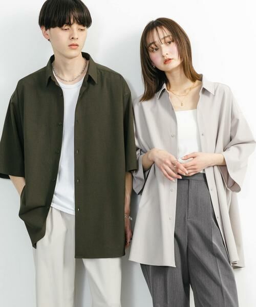 SENSE OF PLACE by URBAN RESEARCH / センスオブプレイス バイ アーバンリサーチ シャツ・ブラウス | 『ユニセックス』『イージーケア』エクストラルーズショートスリーブシャツ | 詳細11