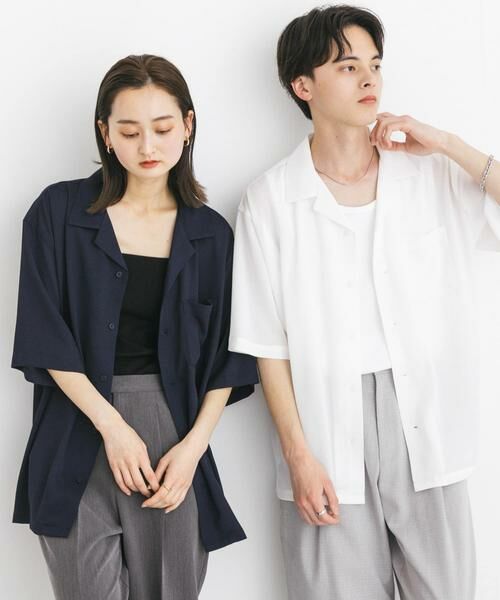 SENSE OF PLACE by URBAN RESEARCH / センスオブプレイス バイ アーバンリサーチ シャツ・ブラウス | 『ユニセックス』シアーヨウリュウオープンカラーシャツ | 詳細3