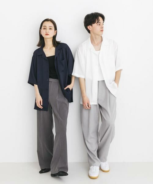 SENSE OF PLACE by URBAN RESEARCH / センスオブプレイス バイ アーバンリサーチ シャツ・ブラウス | 『ユニセックス』シアーヨウリュウオープンカラーシャツ | 詳細5