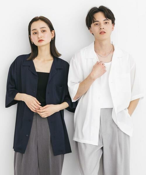 SENSE OF PLACE by URBAN RESEARCH / センスオブプレイス バイ アーバンリサーチ シャツ・ブラウス | 『ユニセックス』シアーヨウリュウオープンカラーシャツ | 詳細23