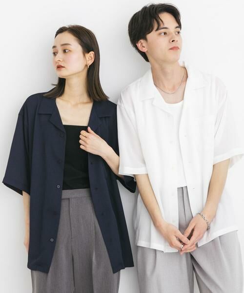 SENSE OF PLACE by URBAN RESEARCH / センスオブプレイス バイ アーバンリサーチ シャツ・ブラウス | 『ユニセックス』シアーヨウリュウオープンカラーシャツ | 詳細24