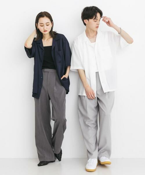 SENSE OF PLACE by URBAN RESEARCH / センスオブプレイス バイ アーバンリサーチ シャツ・ブラウス | 『ユニセックス』シアーヨウリュウオープンカラーシャツ | 詳細25