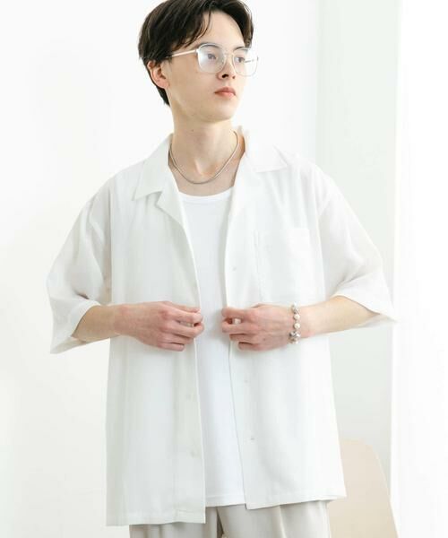 SENSE OF PLACE by URBAN RESEARCH / センスオブプレイス バイ アーバンリサーチ シャツ・ブラウス | 『ユニセックス』シアーヨウリュウオープンカラーシャツ | 詳細26