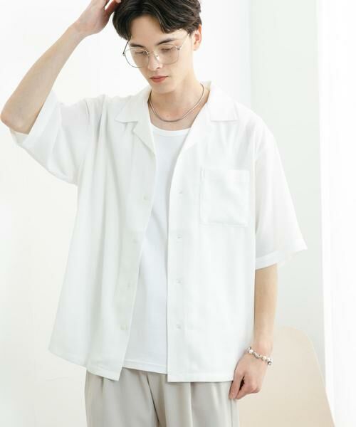SENSE OF PLACE by URBAN RESEARCH / センスオブプレイス バイ アーバンリサーチ シャツ・ブラウス | 『ユニセックス』シアーヨウリュウオープンカラーシャツ | 詳細29
