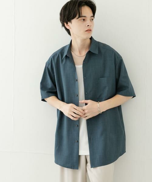 SENSE OF PLACE by URBAN RESEARCH / センスオブプレイス バイ アーバンリサーチ シャツ・ブラウス | 『セットアップ対応』『速乾』クイックドライレギュラーカラーショートスリーブシャツII(ブルー)