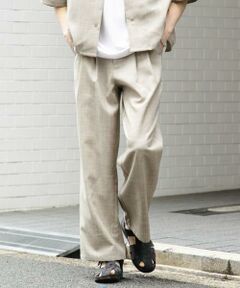 SENSE OF PLACE by URBAN RESEARCH / センスオブプレイス バイ アーバンリサーチ その他パンツ | 『セットアップ対応』『接触冷感/吸水速乾/イージーケア』リネンライクワイドスラックス