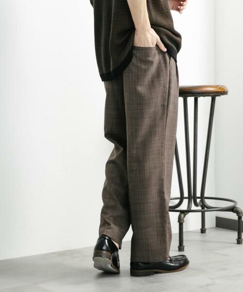 SENSE OF PLACE by URBAN RESEARCH / センスオブプレイス バイ アーバンリサーチ その他パンツ | 『セットアップ対応』『接触冷感/吸水速乾/イージーケア』リネンライクワイドスラックス | 詳細4