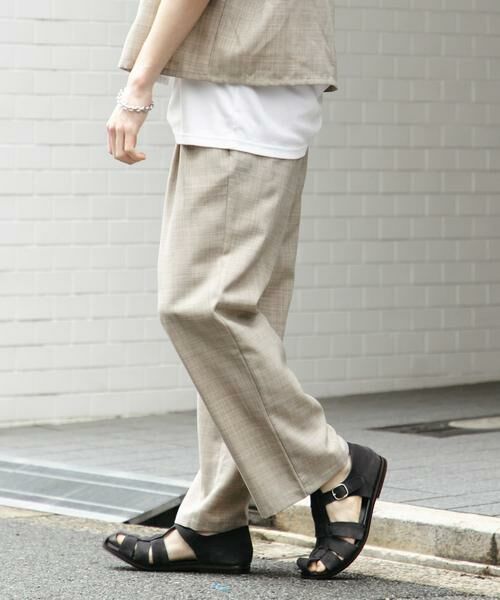 SENSE OF PLACE by URBAN RESEARCH / センスオブプレイス バイ アーバンリサーチ その他パンツ | 『セットアップ対応』『接触冷感/吸水速乾/イージーケア』リネンライクワイドスラックス | 詳細29