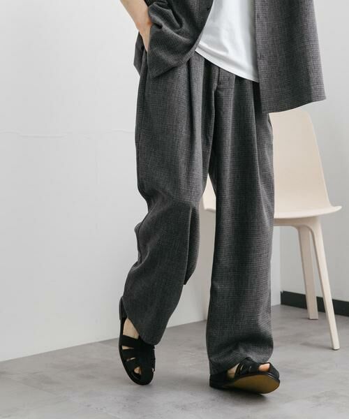 SENSE OF PLACE by URBAN RESEARCH / センスオブプレイス バイ アーバンリサーチ その他パンツ | メランジタックワイドパンツ | 詳細24