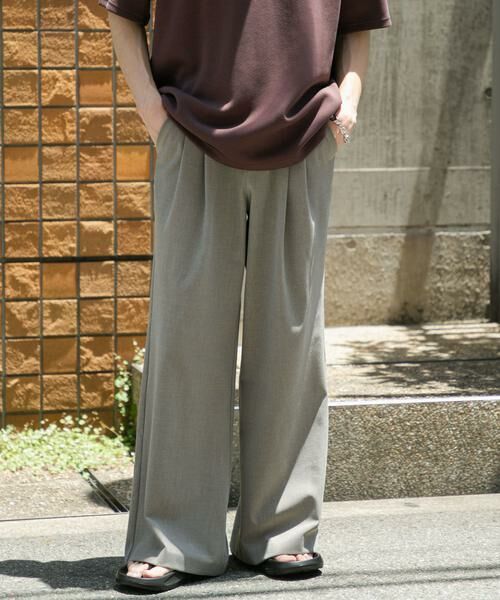 SENSE OF PLACE by URBAN RESEARCH / センスオブプレイス バイ アーバンリサーチ その他パンツ | 2タックフレアワイドスラックス | 詳細13