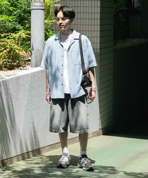 SENSE OF PLACE by URBAN RESEARCH / センスオブプレイス バイ アーバンリサーチ ショート・ハーフ・半端丈パンツ | ダブルニーワイドデニムショーツ | 詳細8