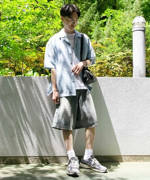 SENSE OF PLACE by URBAN RESEARCH / センスオブプレイス バイ アーバンリサーチ ショート・ハーフ・半端丈パンツ | ダブルニーワイドデニムショーツ | 詳細9