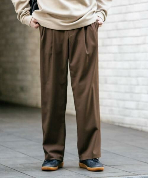 SENSE OF PLACE by URBAN RESEARCH / センスオブプレイス バイ アーバンリサーチ その他パンツ | ダブルタックワイドパンツ | 詳細1