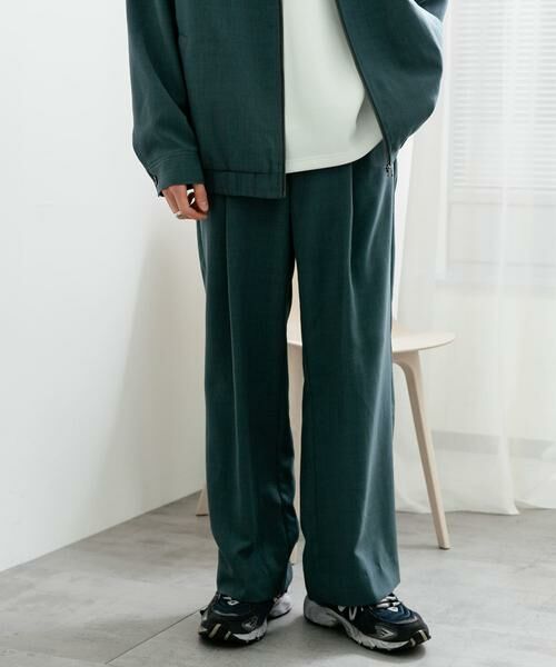 SENSE OF PLACE by URBAN RESEARCH / センスオブプレイス バイ アーバンリサーチ その他パンツ | 『UR TECH DRYLUXE』 リネンライクワイドパンツ | 詳細1