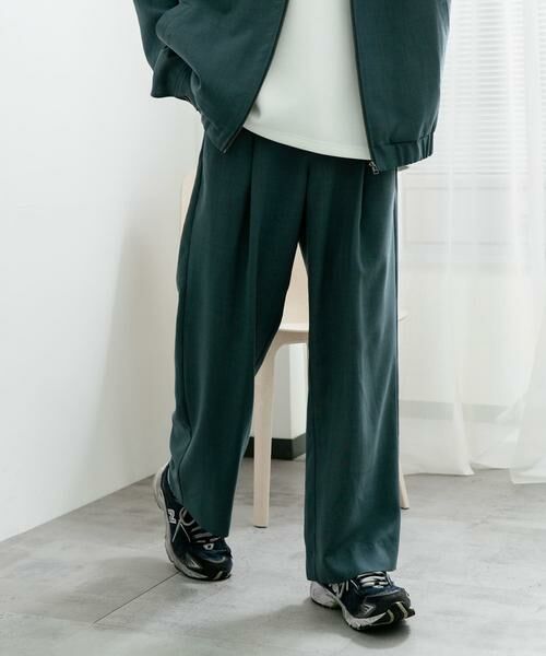 SENSE OF PLACE by URBAN RESEARCH / センスオブプレイス バイ アーバンリサーチ その他パンツ | 『UR TECH DRYLUXE』 リネンライクワイドパンツ | 詳細3