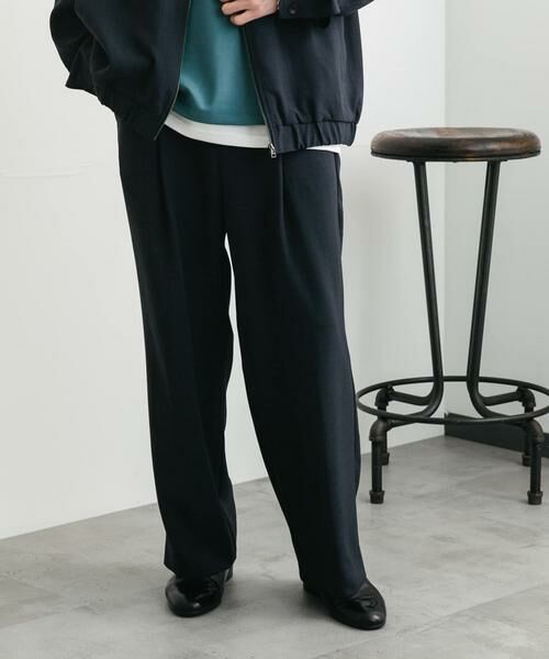 SENSE OF PLACE by URBAN RESEARCH / センスオブプレイス バイ アーバンリサーチ その他パンツ | 『UR TECH DRYLUXE』 リネンライクワイドパンツ | 詳細13