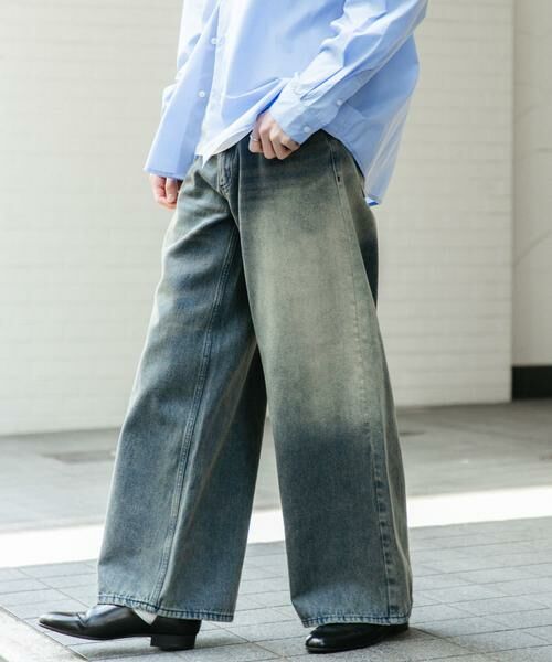 SENSE OF PLACE by URBAN RESEARCH / センスオブプレイス バイ アーバンリサーチ デニムパンツ | 『ユニセックス』ヴィンテージライクデニムワイドパンツ | 詳細12