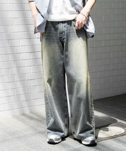 SENSE OF PLACE by URBAN RESEARCH / センスオブプレイス バイ アーバンリサーチ デニムパンツ | 『ユニセックス』ヴィンテージライクデニムワイドパンツ | 詳細2