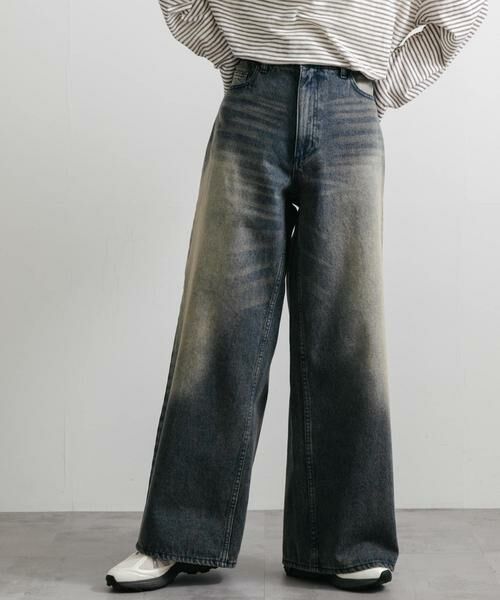 SENSE OF PLACE by URBAN RESEARCH / センスオブプレイス バイ アーバンリサーチ デニムパンツ | 『ユニセックス』ヴィンテージライクデニムワイドパンツ | 詳細24