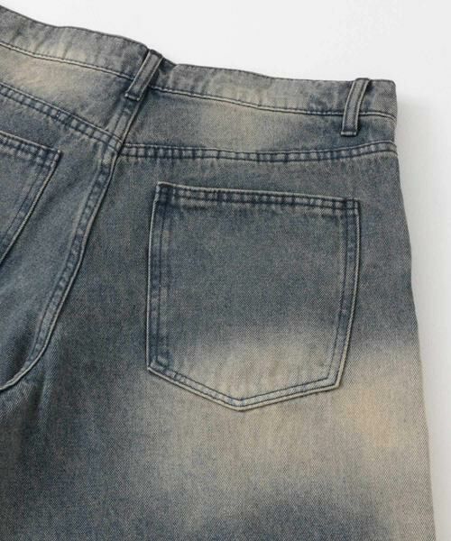 SENSE OF PLACE by URBAN RESEARCH / センスオブプレイス バイ アーバンリサーチ デニムパンツ | 『ユニセックス』ヴィンテージライクデニムワイドパンツ | 詳細28