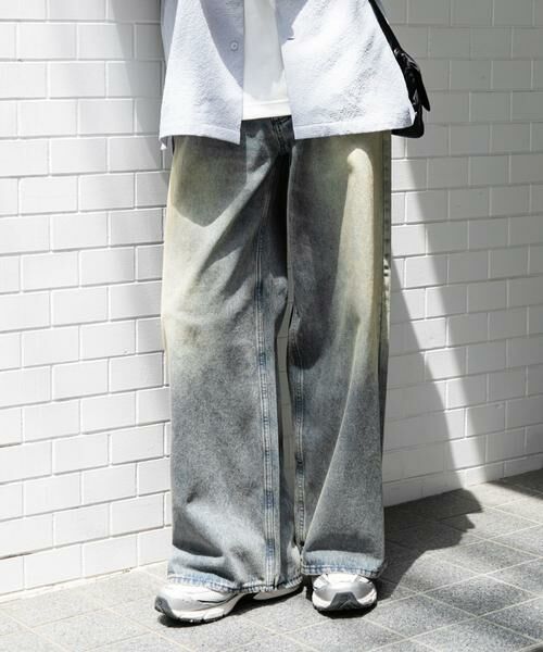 SENSE OF PLACE by URBAN RESEARCH / センスオブプレイス バイ アーバンリサーチ デニムパンツ | 『ユニセックス』ヴィンテージライクデニムワイドパンツ | 詳細3