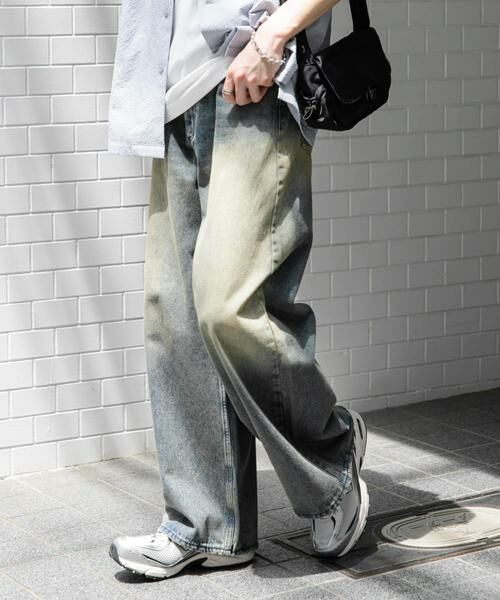 SENSE OF PLACE by URBAN RESEARCH / センスオブプレイス バイ アーバンリサーチ デニムパンツ | 『ユニセックス』ヴィンテージライクデニムワイドパンツ | 詳細5
