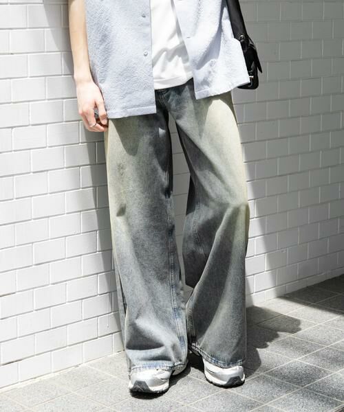 SENSE OF PLACE by URBAN RESEARCH / センスオブプレイス バイ アーバンリサーチ デニムパンツ | 『ユニセックス』ヴィンテージライクデニムワイドパンツ | 詳細6