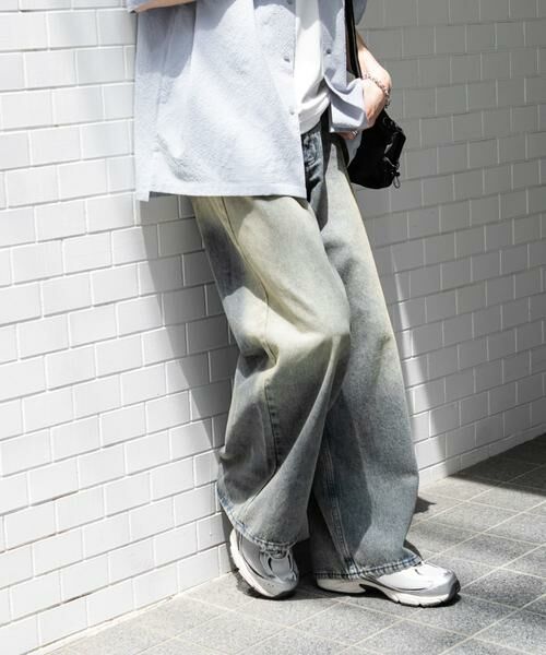SENSE OF PLACE by URBAN RESEARCH / センスオブプレイス バイ アーバンリサーチ デニムパンツ | 『ユニセックス』ヴィンテージライクデニムワイドパンツ | 詳細7