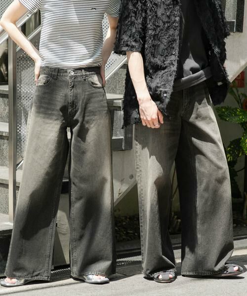 SENSE OF PLACE by URBAN RESEARCH / センスオブプレイス バイ アーバンリサーチ デニムパンツ | 『ユニセックス』ヴィンテージライクデニムワイドパンツ | 詳細29