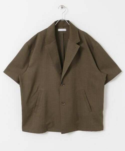SENSE OF PLACE by URBAN RESEARCH / センスオブプレイス バイ アーバンリサーチ その他アウター | リネンライクテーラードショートスリーブジャケット | 詳細10