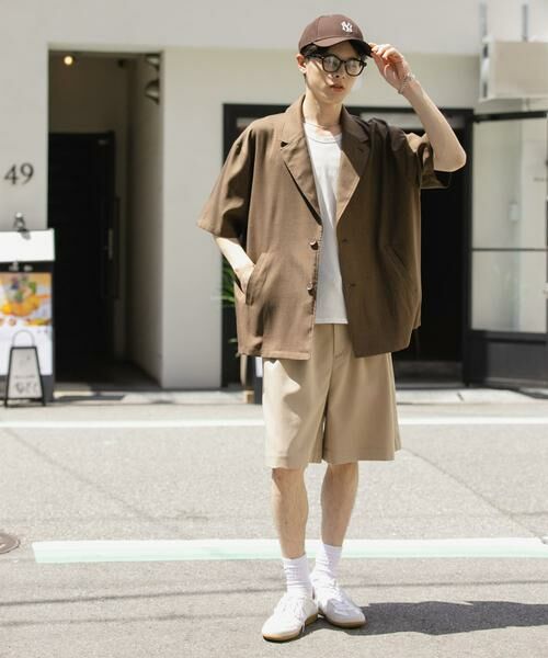 SENSE OF PLACE by URBAN RESEARCH / センスオブプレイス バイ アーバンリサーチ その他アウター | リネンライクテーラードショートスリーブジャケット | 詳細7