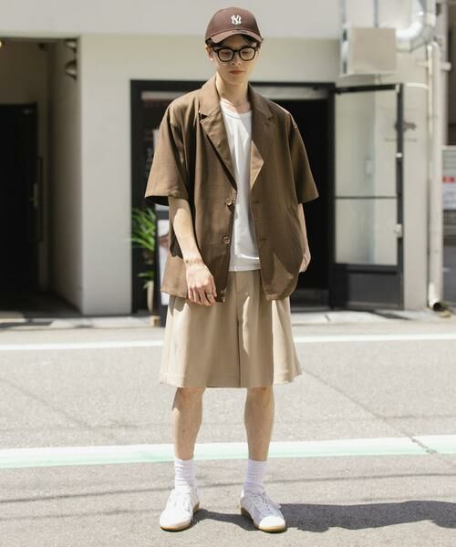 SENSE OF PLACE by URBAN RESEARCH / センスオブプレイス バイ アーバンリサーチ その他アウター | リネンライクテーラードショートスリーブジャケット | 詳細9