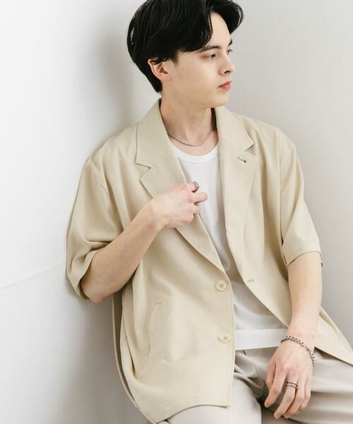 SENSE OF PLACE by URBAN RESEARCH / センスオブプレイス バイ アーバンリサーチ その他アウター | リネンライクテーラードショートスリーブジャケット | 詳細18