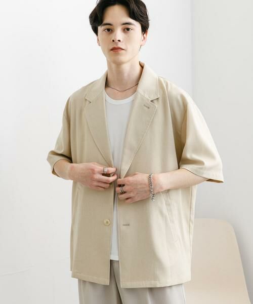 SENSE OF PLACE by URBAN RESEARCH / センスオブプレイス バイ アーバンリサーチ その他アウター | リネンライクテーラードショートスリーブジャケット | 詳細20