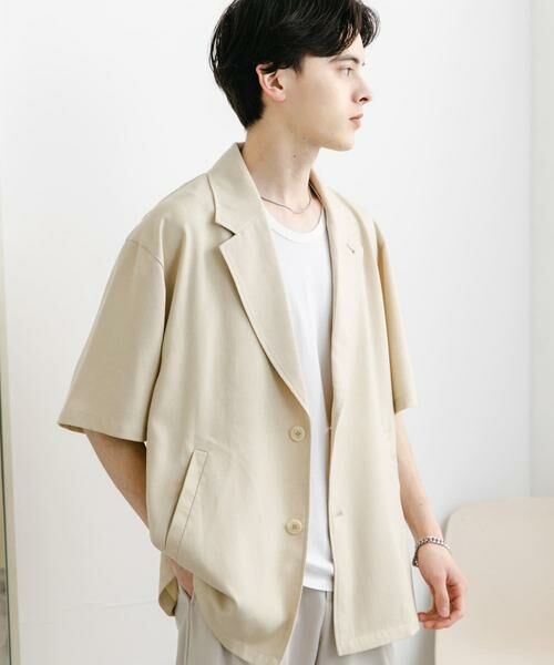 SENSE OF PLACE by URBAN RESEARCH / センスオブプレイス バイ アーバンリサーチ その他アウター | リネンライクテーラードショートスリーブジャケット | 詳細21