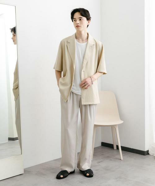 SENSE OF PLACE by URBAN RESEARCH / センスオブプレイス バイ アーバンリサーチ その他アウター | リネンライクテーラードショートスリーブジャケット | 詳細24