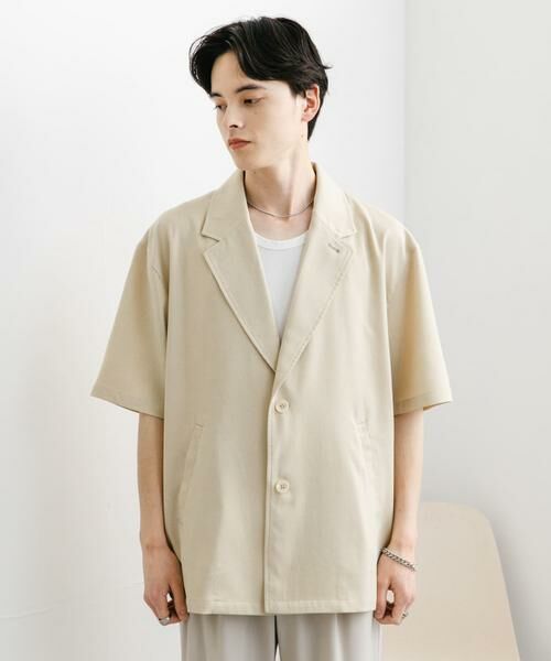 SENSE OF PLACE by URBAN RESEARCH / センスオブプレイス バイ アーバンリサーチ その他アウター | リネンライクテーラードショートスリーブジャケット | 詳細25
