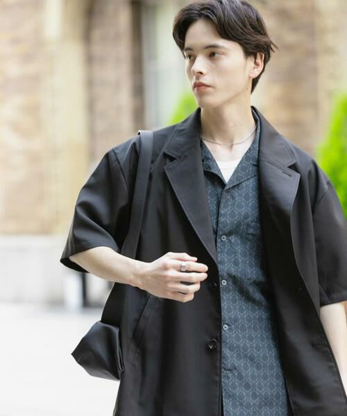 SENSE OF PLACE by URBAN RESEARCH / センスオブプレイス バイ アーバンリサーチ その他アウター | リネンライクテーラードショートスリーブジャケット | 詳細30