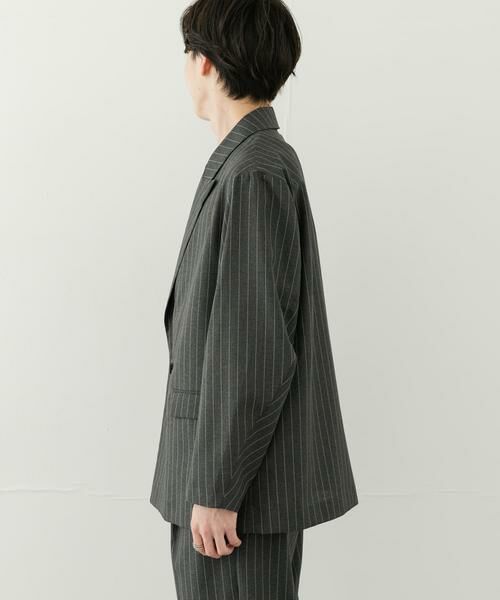 SENSE OF PLACE by URBAN RESEARCH / センスオブプレイス バイ アーバンリサーチ その他アウター | 『セットアップ対応』『イージーケア/速乾』リネンライクピンストライプルーズジャケット | 詳細11