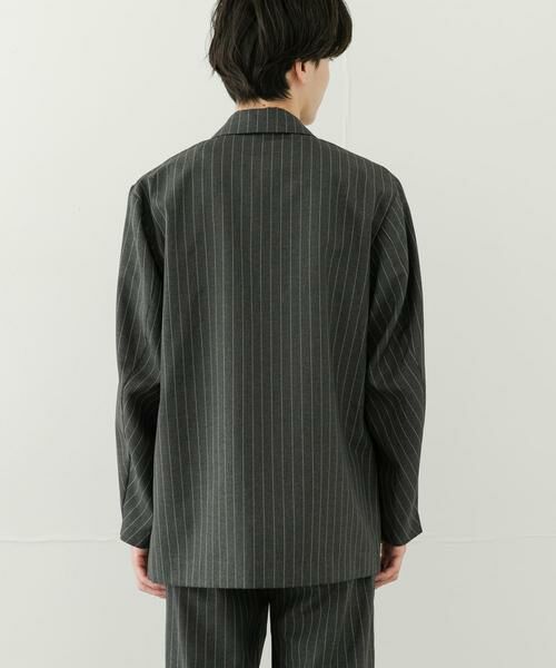 SENSE OF PLACE by URBAN RESEARCH / センスオブプレイス バイ アーバンリサーチ その他アウター | 『セットアップ対応』『イージーケア/速乾』リネンライクピンストライプルーズジャケット | 詳細12