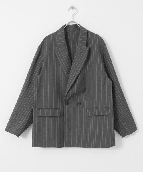 SENSE OF PLACE by URBAN RESEARCH / センスオブプレイス バイ アーバンリサーチ その他アウター | 『セットアップ対応』『イージーケア/速乾』リネンライクピンストライプルーズジャケット | 詳細13