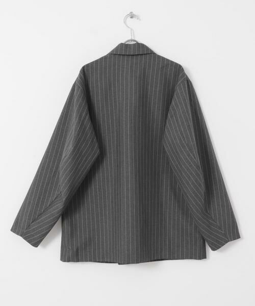 SENSE OF PLACE by URBAN RESEARCH / センスオブプレイス バイ アーバンリサーチ その他アウター | 『セットアップ対応』『イージーケア/速乾』リネンライクピンストライプルーズジャケット | 詳細16