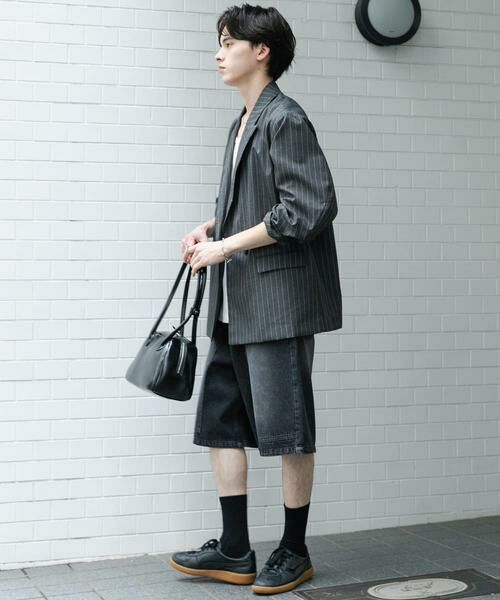 SENSE OF PLACE by URBAN RESEARCH / センスオブプレイス バイ アーバンリサーチ その他アウター | 『セットアップ対応』『イージーケア/速乾』リネンライクピンストライプルーズジャケット | 詳細9