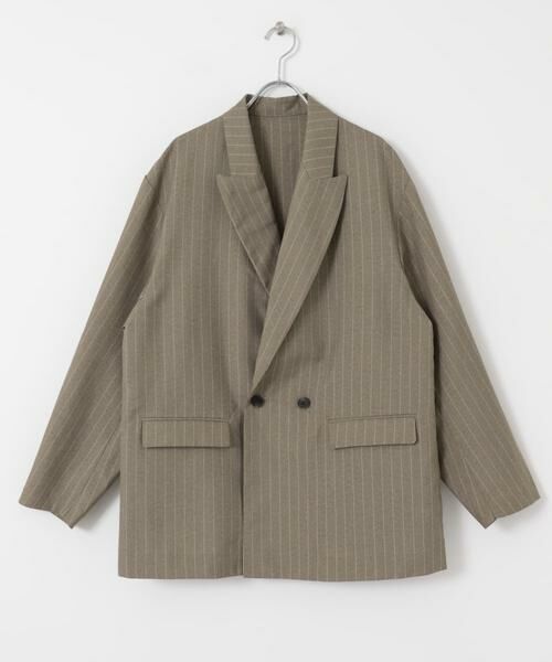 SENSE OF PLACE by URBAN RESEARCH / センスオブプレイス バイ アーバンリサーチ その他アウター | 『セットアップ対応』『イージーケア/速乾』リネンライクピンストライプルーズジャケット | 詳細27