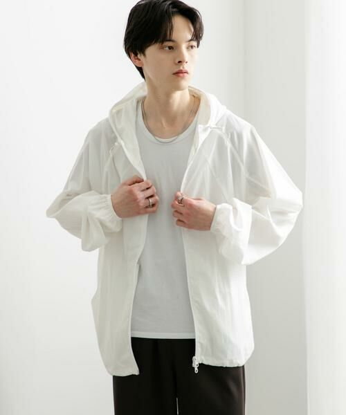 SENSE OF PLACE by URBAN RESEARCH / センスオブプレイス バイ アーバンリサーチ ナイロンジャケット | 『ユニセックス』『UVカット / 撥水』ライトフーディージップパーカー | 詳細2