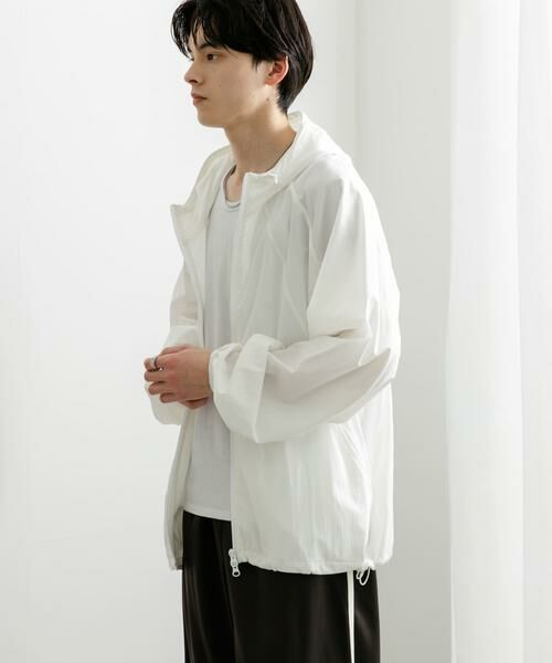 SENSE OF PLACE by URBAN RESEARCH / センスオブプレイス バイ アーバンリサーチ ナイロンジャケット | 『ユニセックス』『UVカット / 撥水』ライトフーディージップパーカー | 詳細3