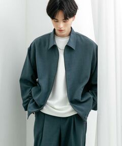 SENSE OF PLACE by URBAN RESEARCH / センスオブプレイス バイ アーバンリサーチ ブルゾン | 『UR TECH DRYLUXE』リネンライクジップブルゾン