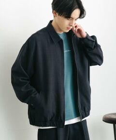 SENSE OF PLACE by URBAN RESEARCH / センスオブプレイス バイ アーバンリサーチ ブルゾン | 『UR TECH DRYLUXE』リネンライクジップブルゾン