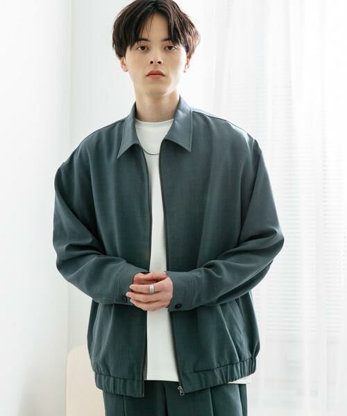 SENSE OF PLACE by URBAN RESEARCH / センスオブプレイス バイ アーバンリサーチ ブルゾン | 『UR TECH DRYLUXE』リネンライクジップブルゾン | 詳細2
